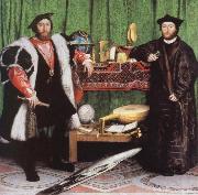 Hans holbein the younger the ambassadors oil painting on canvas